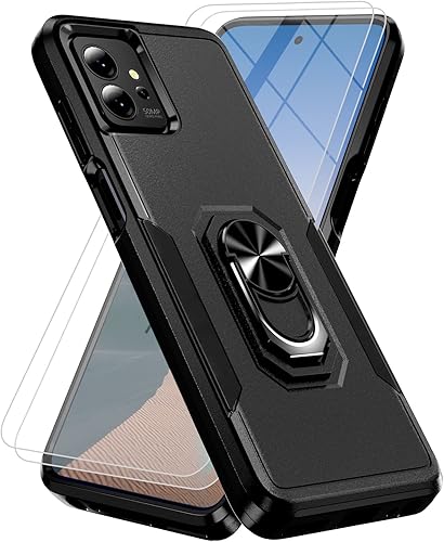 Funda para Motorola Moto G Power 5G 2023 protección contra caídas de grado militar de 15 pies con 2 protectores de pantalla de vidrio templado,