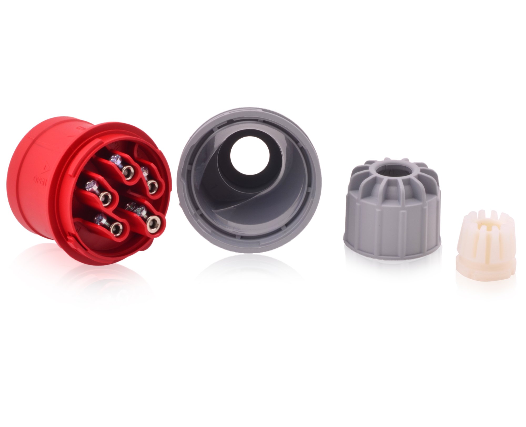 Spina CEE 400V/16A IP44 5 Poli Rossa - Ferramenta Barbarossa