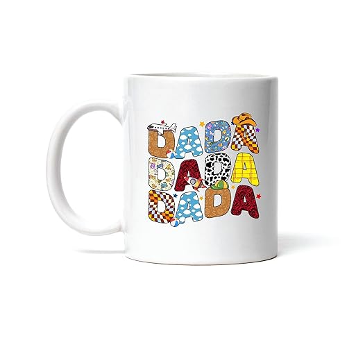 Great Gift Idea for Dad Fun Novelty Story Telling Dada Boy Mug Fathers Day Gift for Boys and Men 11oz 15oz White Coffee Mug