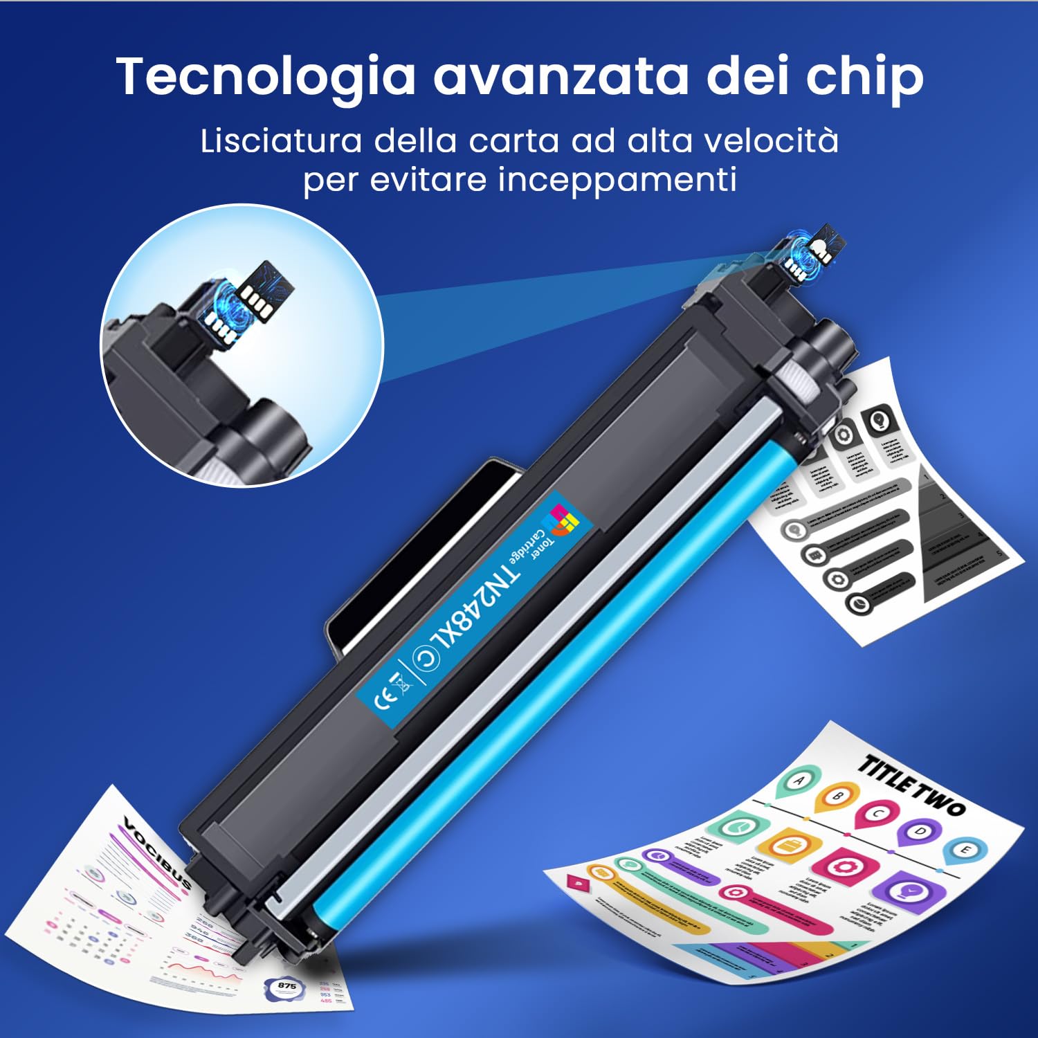TN248 TN248XL Cartucce Toner Con Chip Compatibili per Brother TN248 TN248CMYK TN-248XL per Brother DCP-L3560CDW MFC-L3760CDW MFC-L3740CDWE HL-L3220CWE DCP-L3520CDWE HL-LC3215CW (4-Pack)