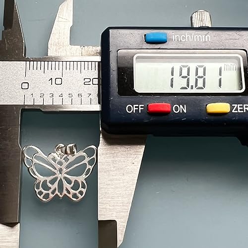 Miniatura 5 de Collar de mariposa de plata esterlina, collar de regalo motivacional inspirador, regalo de mejor amigo, regalo de graduación 2025, 18 pulgadas