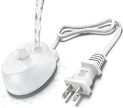 Charger Compatible with Braun Oral B 3757 Electric Toothbrush IO Series 3, 4, 5, 6, Pro 1000, 3000, 5000, 7500, IP67 Waterproof Base, Stable Power Output, Portable for Family Daily Use & Travel