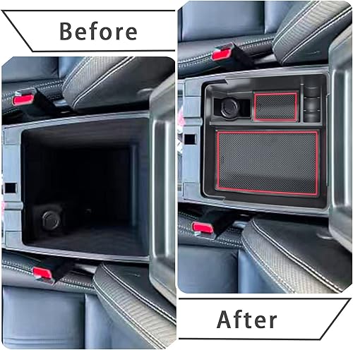 Miniatura 3 de EDBETOS Bandeja organizadora de consola central compatible con Nissan Frontier 2022 2023 accesorios para camioneta reposabrazos secundario interior