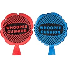 Whoopee Cushion, Novelty Toys & Amusements, Self-Inflating Prank Device for Gag Gifts, Practical Joke Item with Fart Sound, Red and Blue Whoopee Cushion Set, 19 cm x 15 cm Tiny Whoop Prank Bag Filler