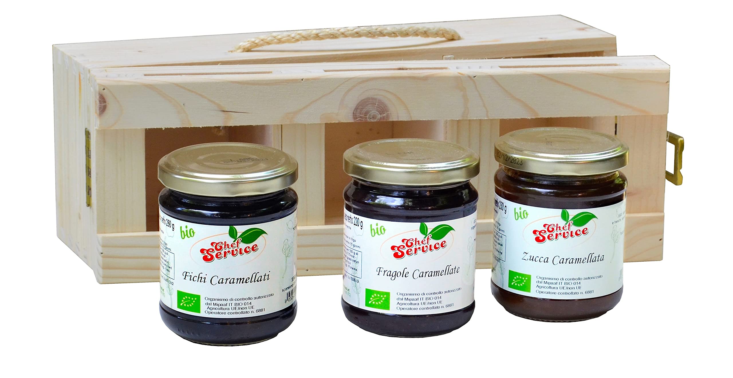 Cesto Regalo con Prodotti Artigianali Biologici - Fichi, Fragole, Zucche Caramellati Bio - Bundle regalo L'ALTERNATIVO