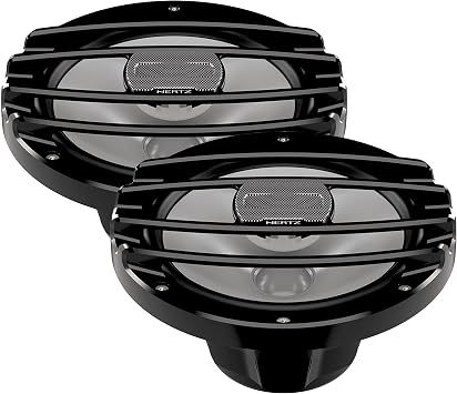 HERTZ HMX-8-S-LC 8 in. 4-Ohm Powersports Coaxial Speaker Set with RGB LED LightsPair