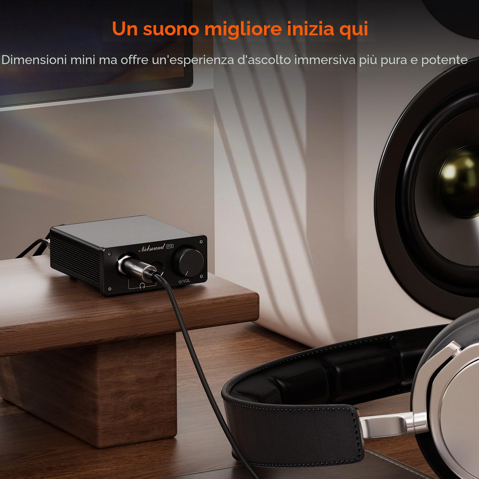 Nobsound P10 Mini amplificatore per cuffie: amplificatore stereo HiFi per cuffie 24-600Ω