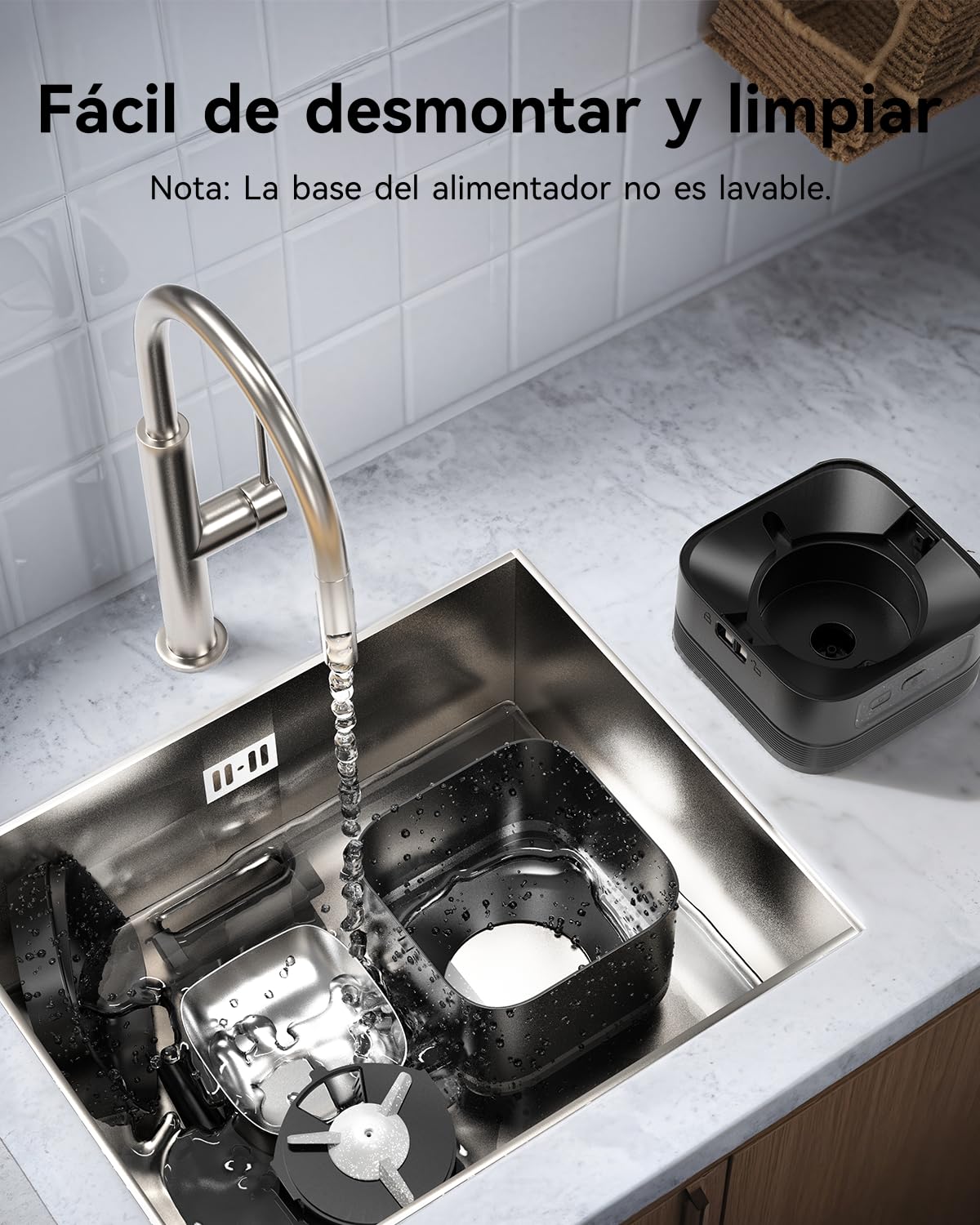 Alimentador automático para Gatos, 2.4G WiFi Comedero para Gatos con Control App, 4L Comedero Automático con Funcionamiento de Batería, 10s Grabación de Voz, 1-10 Comidas para Gato y Perro (Ferroso)