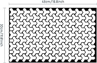 Vista 2 de Paquete de 2 láminas autoadhesivas para faros delanteros, color Y cuadrícula, para luces traseras, autoadhesivas, de 18.89 x 11.81 pulgadas