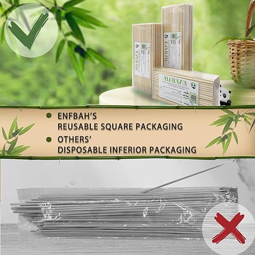 Miniatura 5 de 200 brochetas de bambú natural de   0.157 in perfectas para fuentes de chocolate, barbacoas, aperitivos, parrillas, brochetas, frutas, barbacoa,