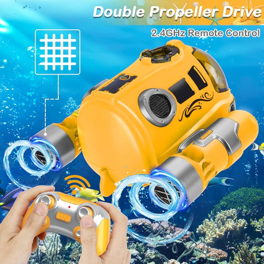 2.4GHz Remote Control Motorboat Waterproof Spray Swimming Pool Bathing Rc Steamboat Toys For Boys Girls