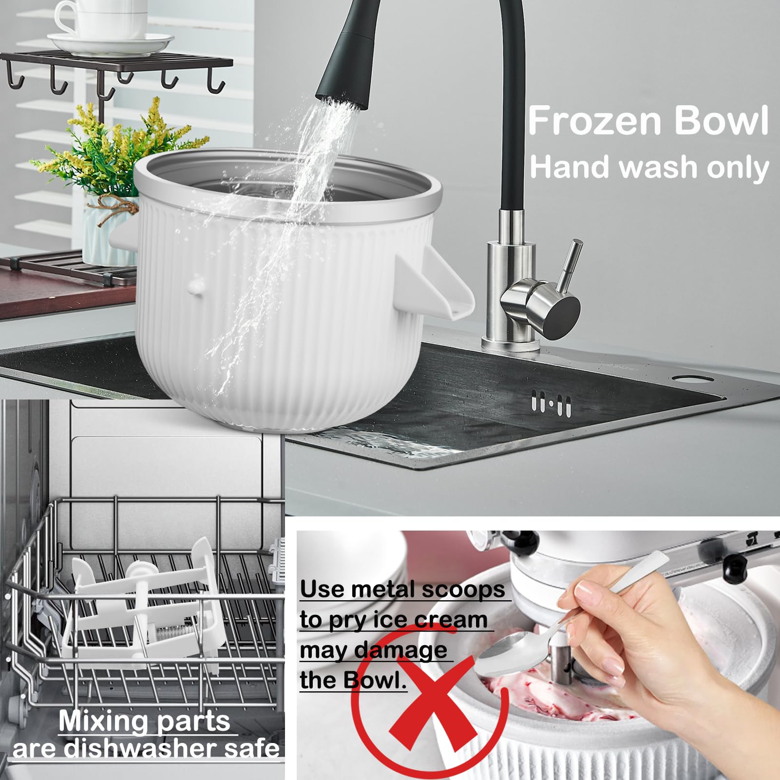 Amazon.com: Ice Cream Maker Attachment for KitchenAid Stand Mixer
