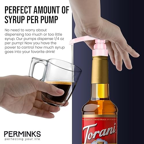 Miniatura 47 de Bomba de jarabe prémium compatible con botella Torani de 25.4 fl oz, jarabes Davinci, dispensador de jarabe sin derrames, sin obstrucciones