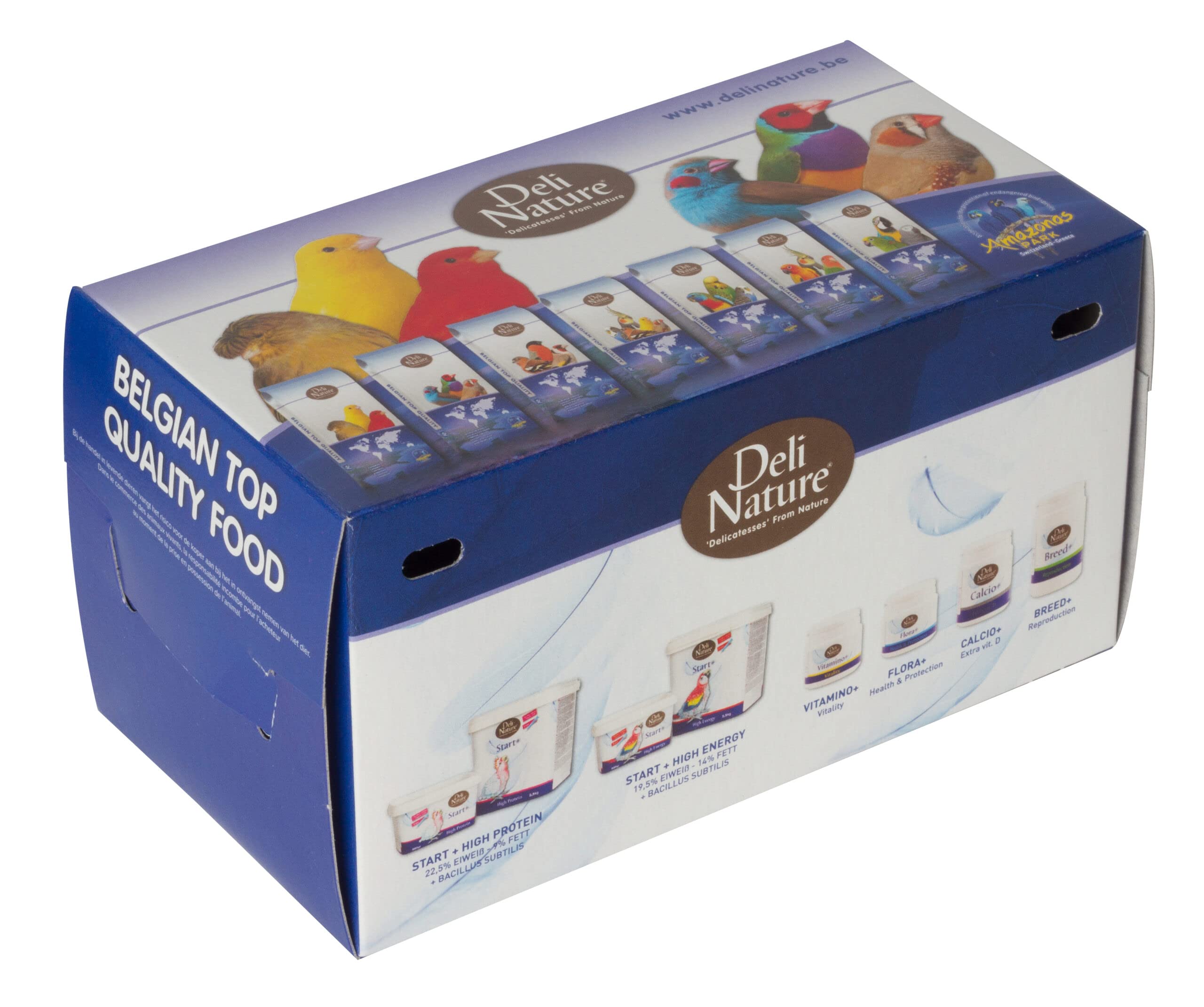 Deli Nature Trasportino in Cartone per Uccellini Disponibile Misura Small e Large e Varie quantità (Small, 3 Pezzi)