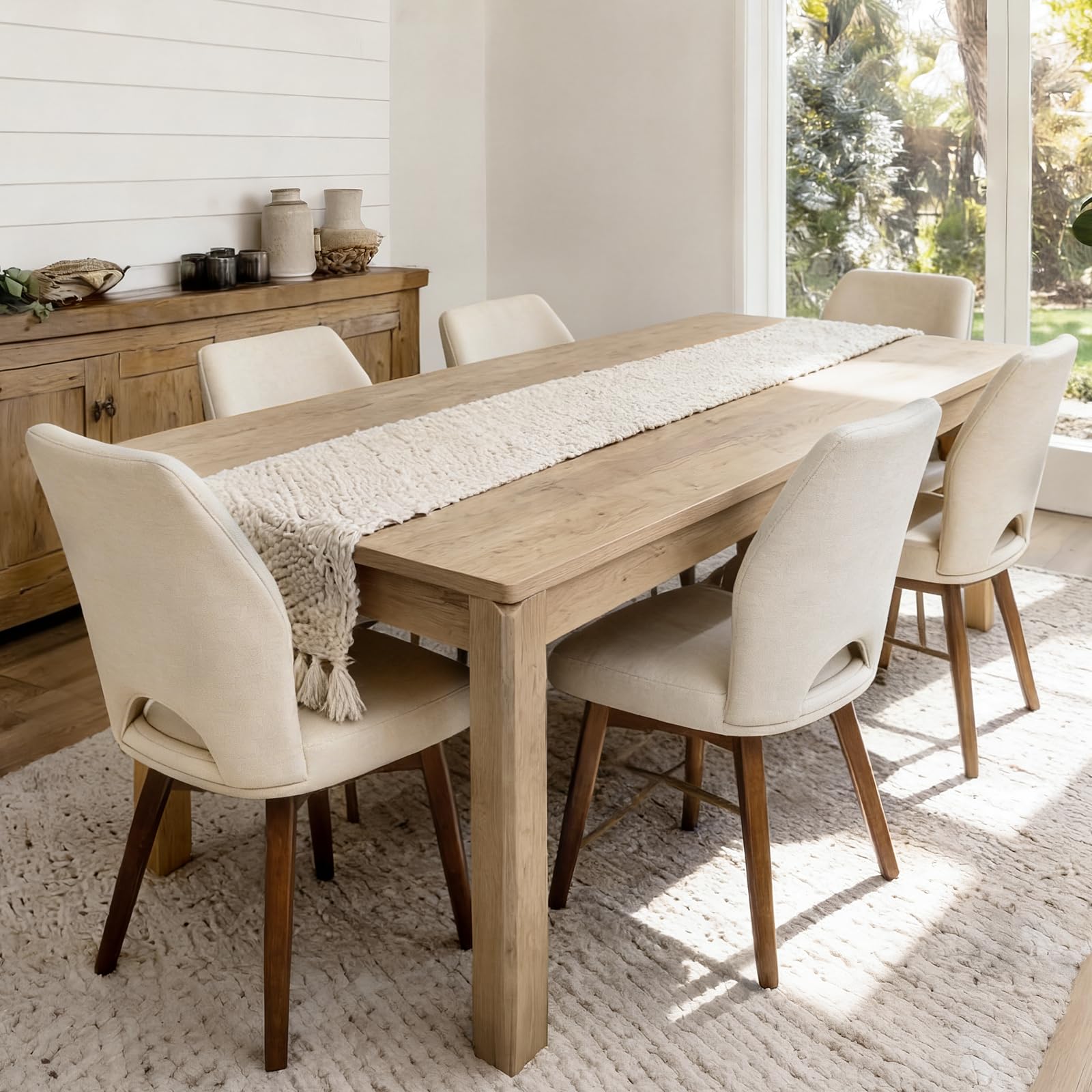 BERRY NEST 70 Rectangular Farmhouse Dining Table