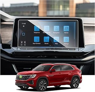 RUIYA Screen Protector for 2024 VW Atlas 12-in GPS Infotainment Touchscreen VW Atlas 2024 Accessories 9HD Hardness Clearity Tempered Glass Compatible with 2024 VW Volkswagen Atlas