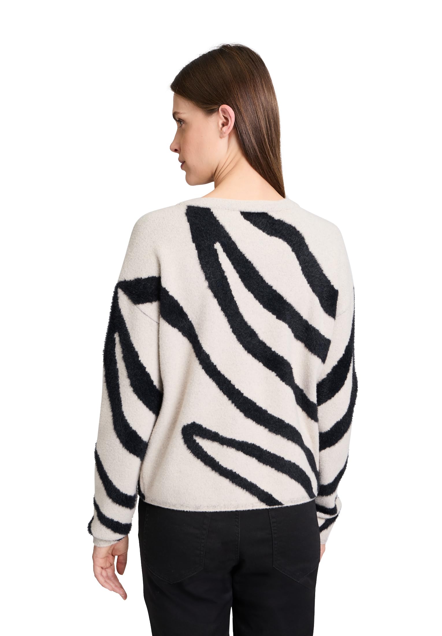 Betty & Co Damen Strickpullover mit Jacquard
