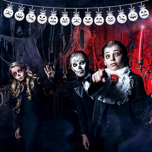 Miniatura 7 de 24 adornos de bola de Halloween para árbol, decoraciones de Halloween, adornos de pesadilla de Navidad, decoraciones de bola fantasma, decoración de