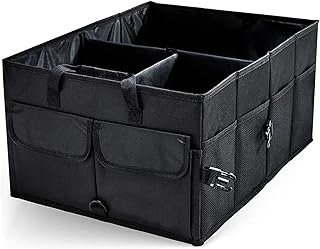 CGUOHU Car Boot Bag Large Capacity Car Storage Box Car Boot Organiser Foldable Cargo Storage Car Interior Accessories Car Stacking Box