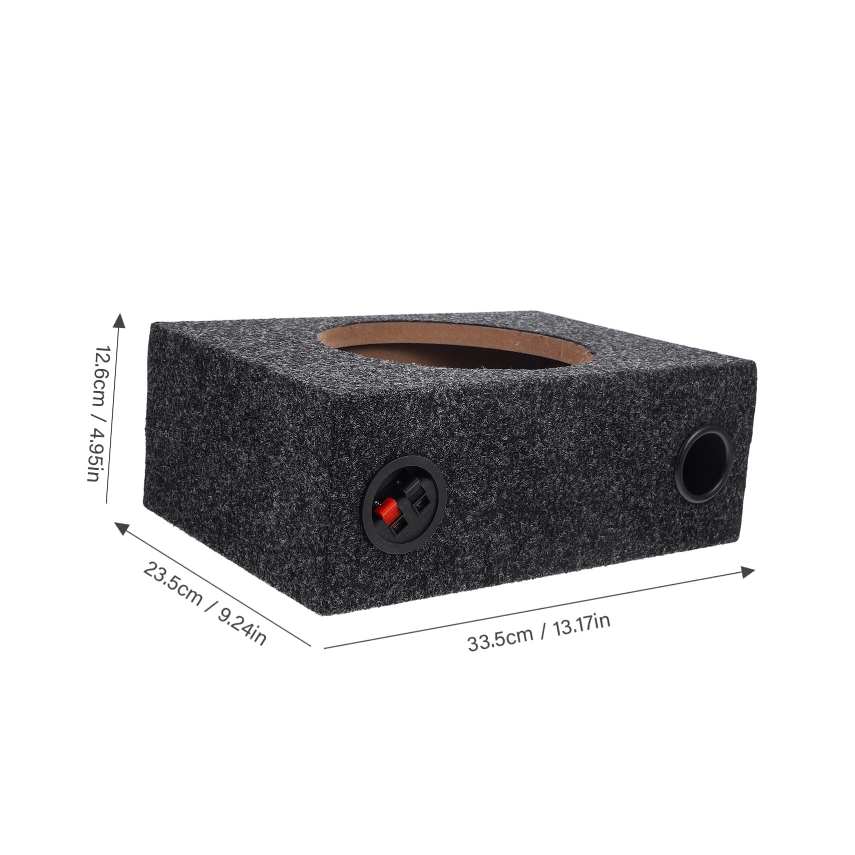 Ciieeo Box Subwoofer per Auto Moquette 8 Pollici, Cassa Vuota per Subwoofer Compatibile Vari Modelli, Accessorio Audio Fai da Te per Migliorare Bassi e Prestazioni Impianto Car Audio