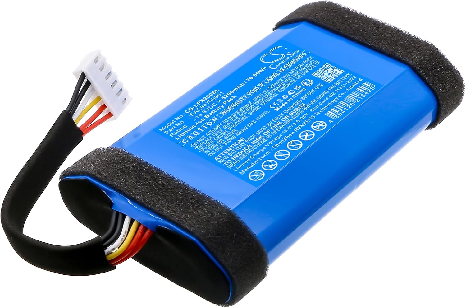 Battery for XBOOM Go XG9, XG9QBK.ABRALLB, XG9QBK.ABRALLK, XG9QBK.DEUSLLB, XG9QBK.DEUSLLK PN: EAC64790801, IBA007GA 5200mAh / 76.96Wh