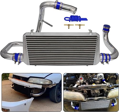 Miniatura 2 de Kit de intercooler para Nissan Skyline GT-R R32 HCR32 HNR32 RB20DET R33 ECR33 GTS RB25DET R34 ER34 GTT RB25DET, atornillado 1989-2001