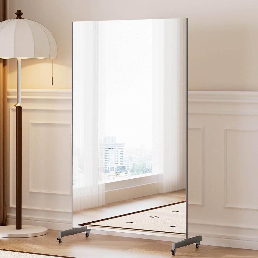 Amazon.co.jp: lalaspace キャスター付き鏡 割れない鏡 フィルムミラー Amazon.co.jp: lalaspace キャスター付き鏡 割れない鏡 フィルムミラー