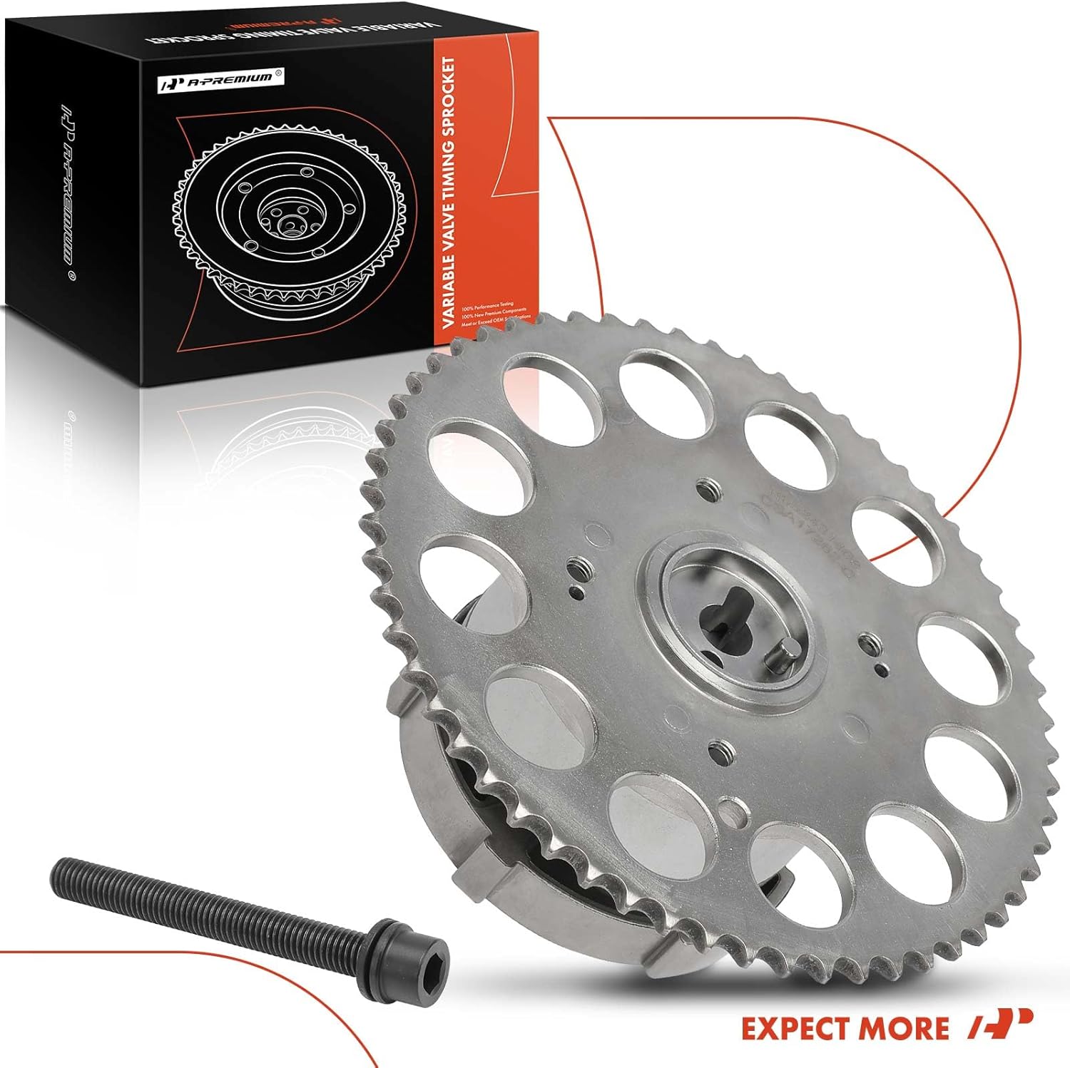 A-Premium Right Bank Variable Valve Timing (VVT) Sprocket Gear Camshaft Adjuster Compatible with Chevy Trailblazer, Trailblazer EXT & GMC Envoy, Envoy XL & Buick Rainier & Saab 9-7x & Isuzu Ascender