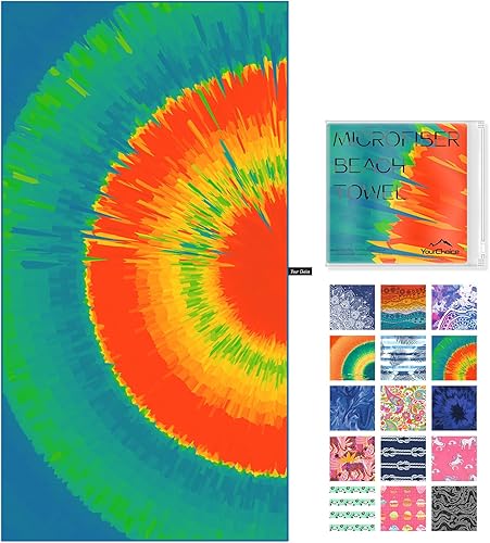 Your Choice Toalla de playa  Toallas de playa de microfibra de gran tamaño, toalla de playa de secado rápido para adultos, toalla de playa sin