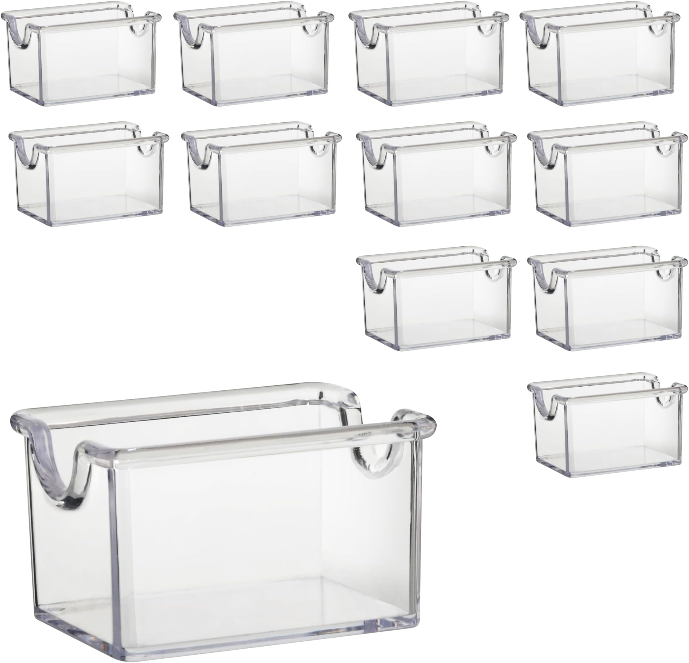 28447 Plastic Sugar Packet Holder, Clear, Set of 12