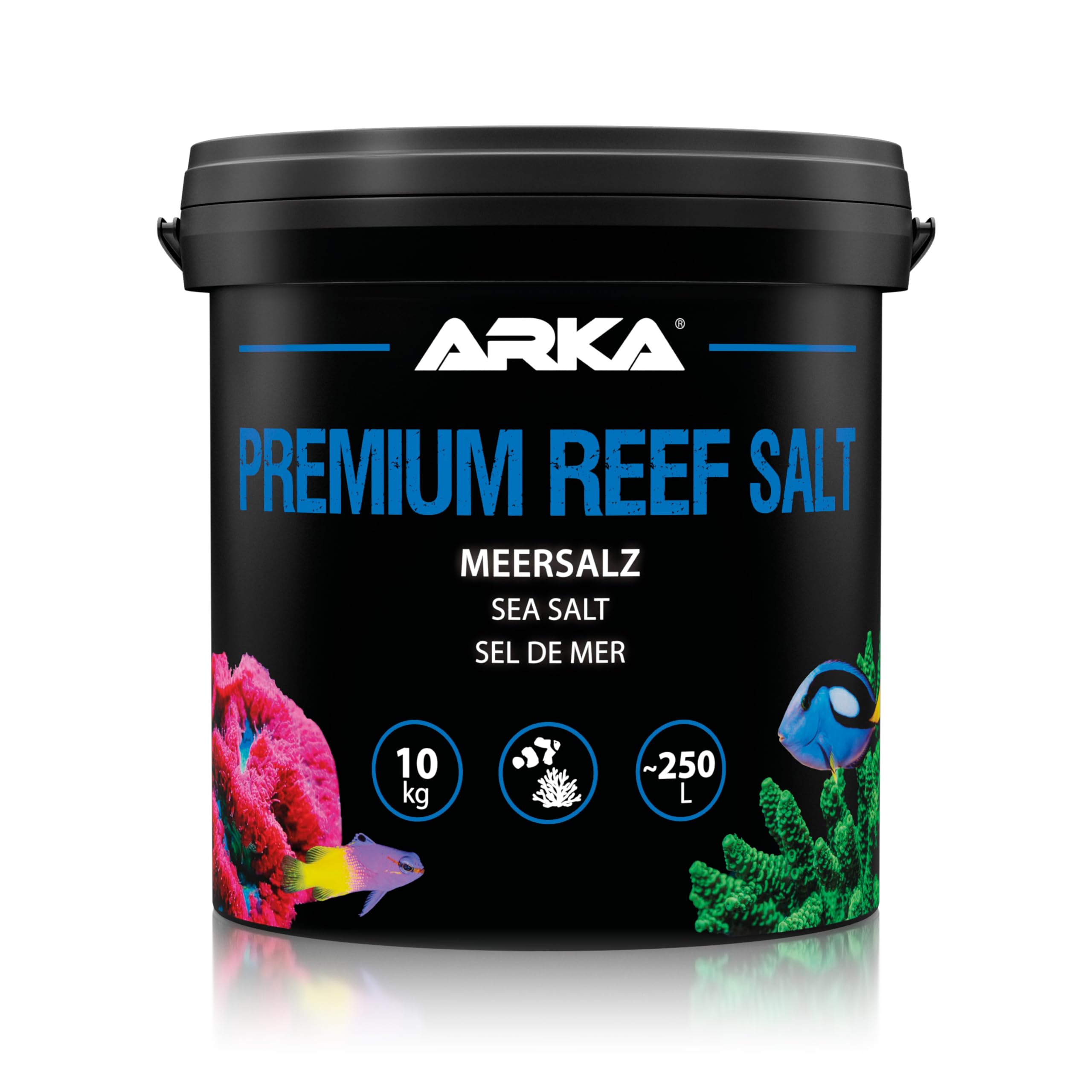 Reef salt – ARKA Premium Reef Salt 10 kg – fast-dissolving marine salt for stable reef aquariums – boosts coral growth, colour & health – phosphate/nitrate-free – ideal for RO water & sensitive corals