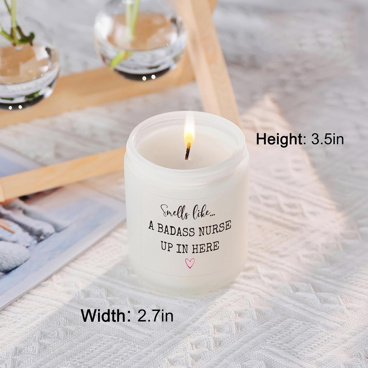 Funny Gifts for Nurse, Nurse Practitioner Gifts for Women, Nurse Week Birthday Christmas Graduation Candle Gift for New RN Nursing Student