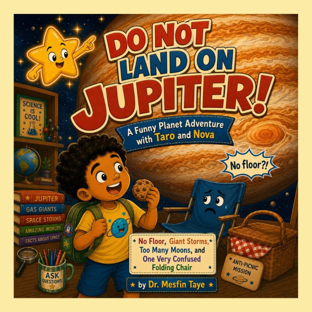 Do Not Land On Jupiter!: A Funny Planet Adventure with Taro and Nova — No Floor, Giant Storms, Too Many Moons, and One Very Confused Folding Chair (Taro and Nova's Funny Science Adventures)