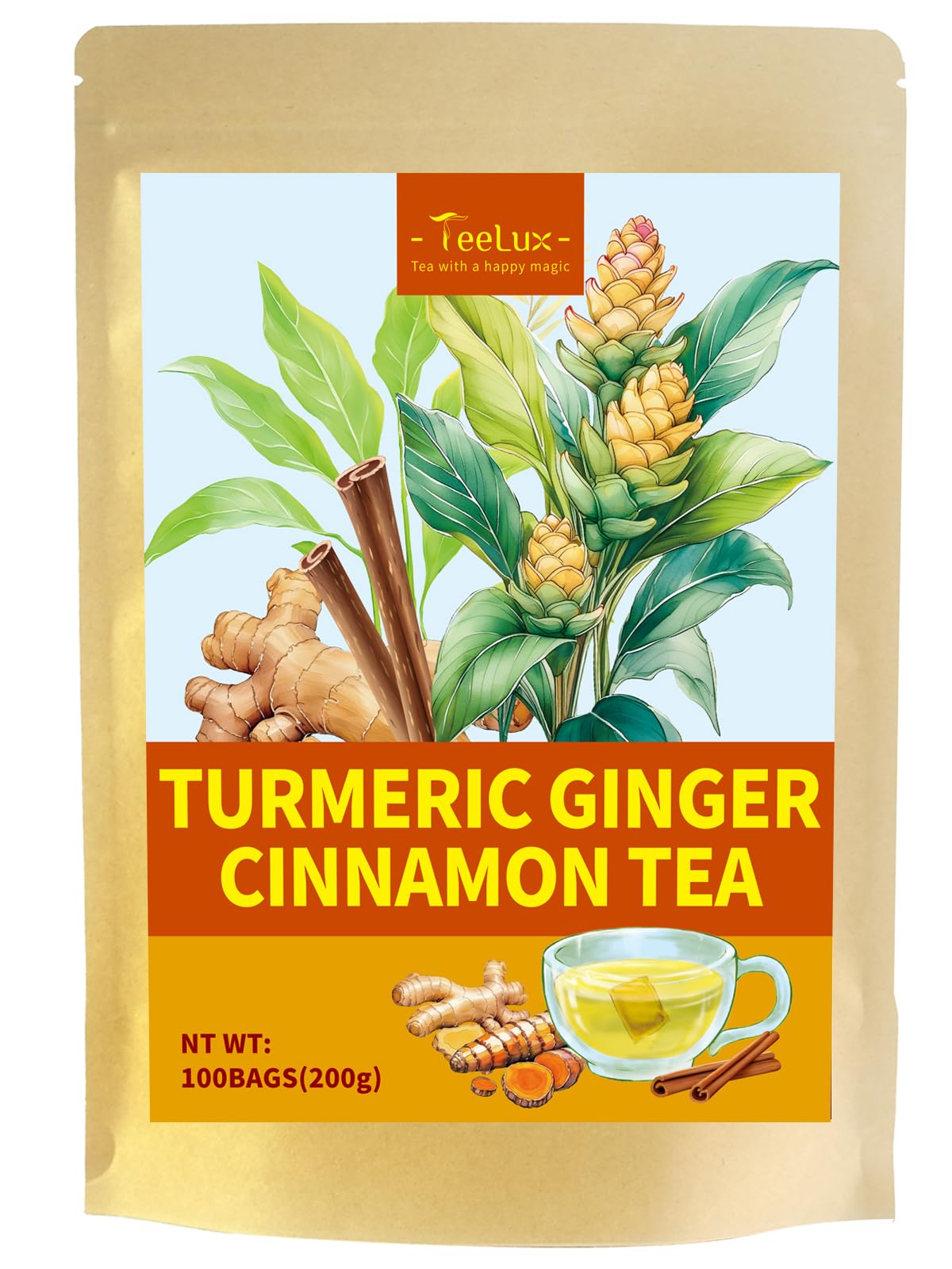TeeLux Yerba Mate Tea Bags 50 Count, Pure Natural Argentine Yerba Mate, Rich Flavor with 3g/Bag, Biodegradable Tea Bag — view 42