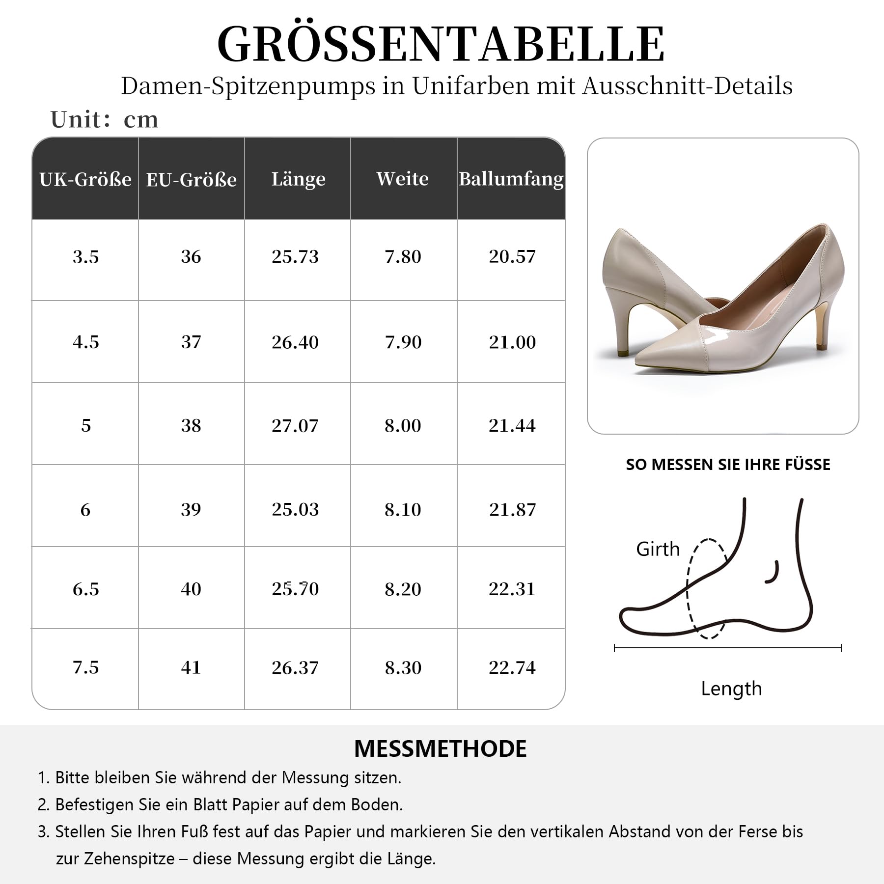 YYNUDA Damen Pumps Elegante High Heels PU-Leder & Lackleder-Akzente Hochhaltschuh Spitz Zehen Kleid Schuhe Farbblock-Design Bequem Beruf Alltag Partei Hochzeit