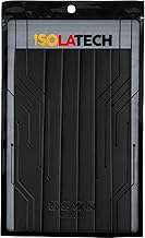 ISOLATECH 2:1 heat shrink tube without adhesive black Ø30mm 1.2m in 6pcs x 20cm for cables UV resistant without labeling repair