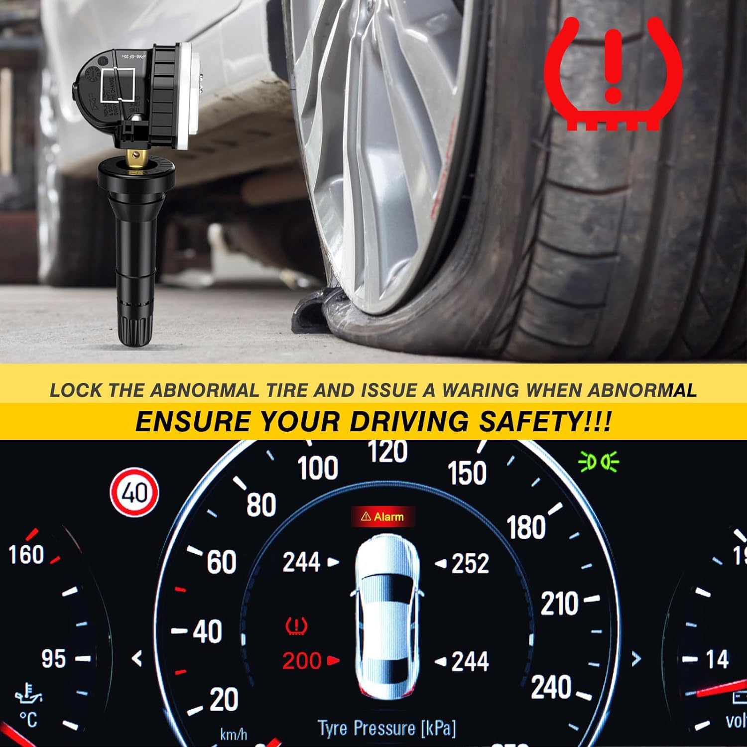 Sensor de presión de neumáticos, sistema de control de presión de neumáticos, sensor TPMS RDKS 433 MHz para Opel Antara Corsa Insignia Meriva Mokka Zafira, TPMS Sensor 13506028