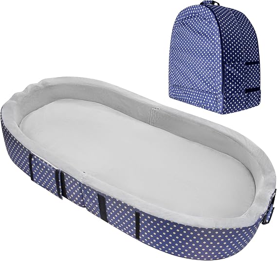 JAOGAUS Lit de Camp Pliable Nomade avec Rebords Douillets et Housse de Transport