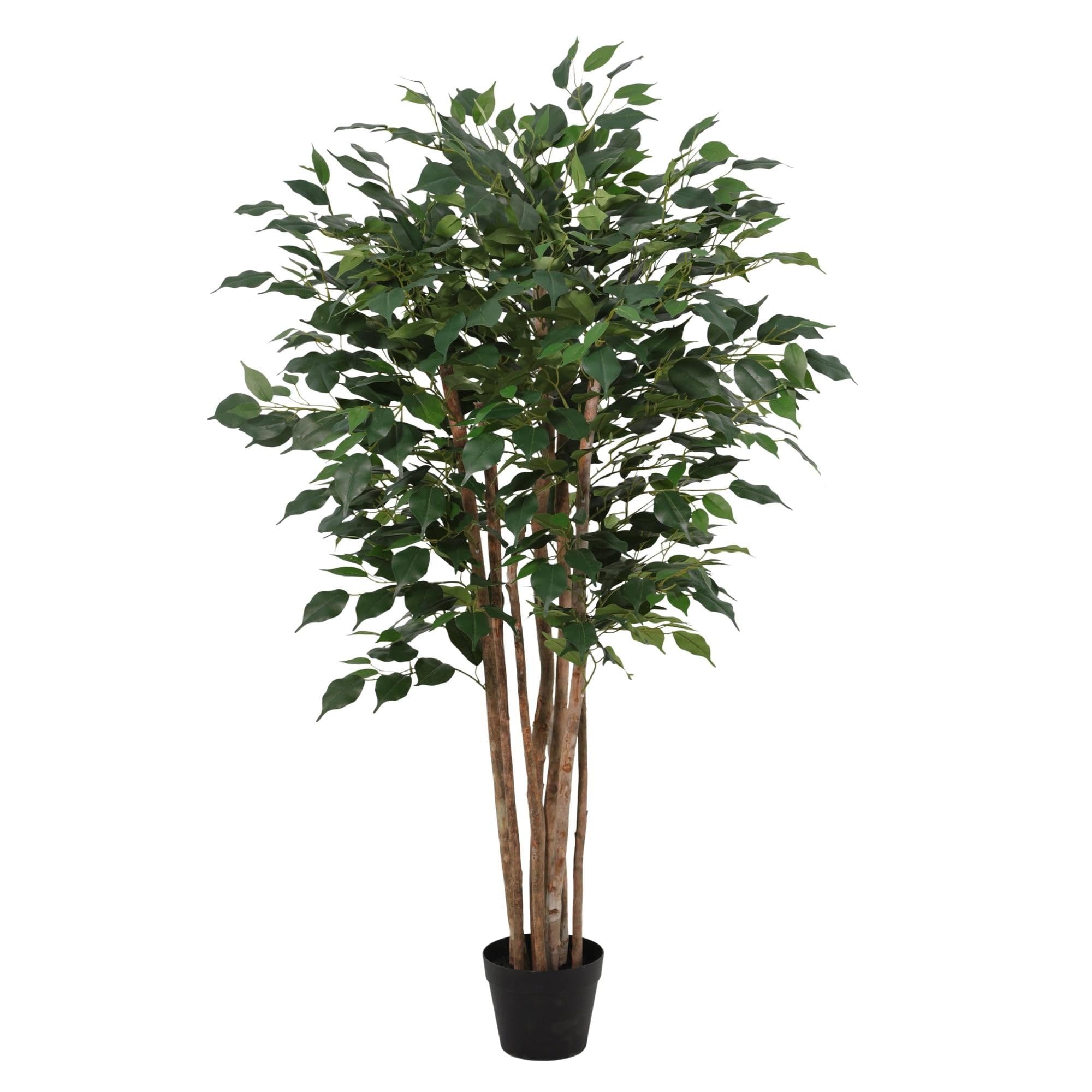 Ficus Benjamina plante artificielle sans entretien pour deco salon sans lumiere