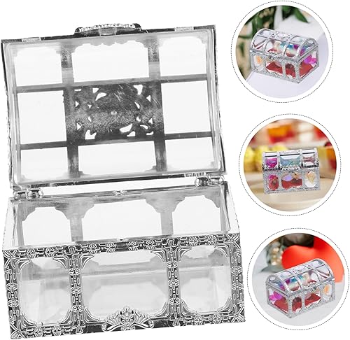 Miniatura 9 de Garneck Caja de 10 piezas de regalo de caramelo decoración retro caja de plástico organizador de joyas cajas de regalo de boda caja de recuerdo