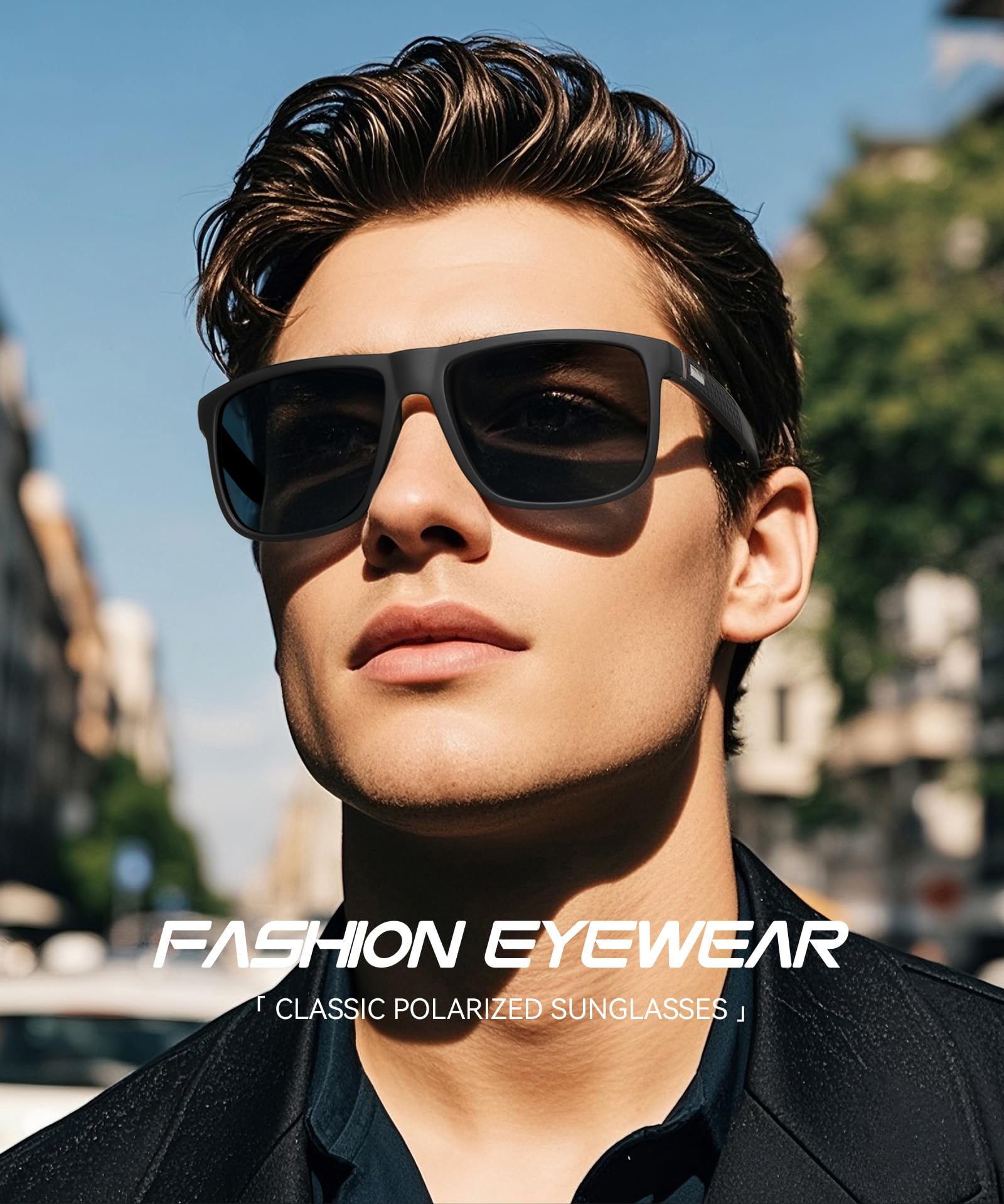 Occhiali da Sole Polarizzati Uomo Donna, Occhiali Vintage Eleganti Montatura Classica, Lenti Pilota HD, Golf Guida Pesca Occhiali da Viaggio Sport all'Aria Aperta Moda Occhiali da Sole