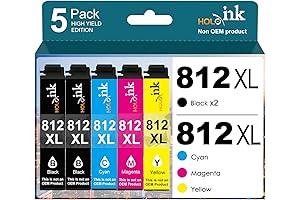 Epson 812 XL High-Yield Ink Cartridges Combo Pack