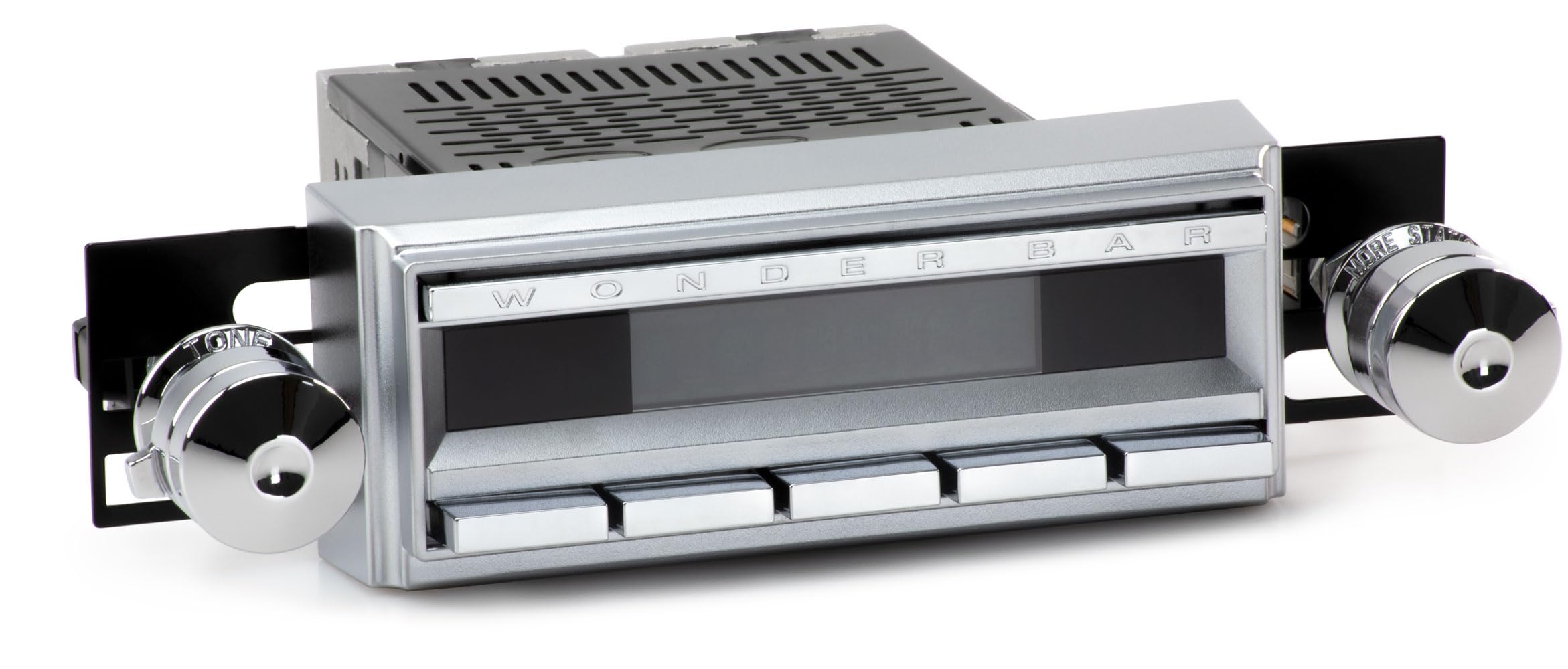 Wonder Bar 1 Radio Motor 1 with Dash Washers and Vintage Overlay (Chrome Metal Knobs 02-72)