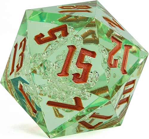 Miniatura 3 de Dados individuales D20 de 2.165 in, dados DND de 20 caras, dados gigantes D20 D20 D&D poliédricos grandes con caja de regalo de dados para Calabozos