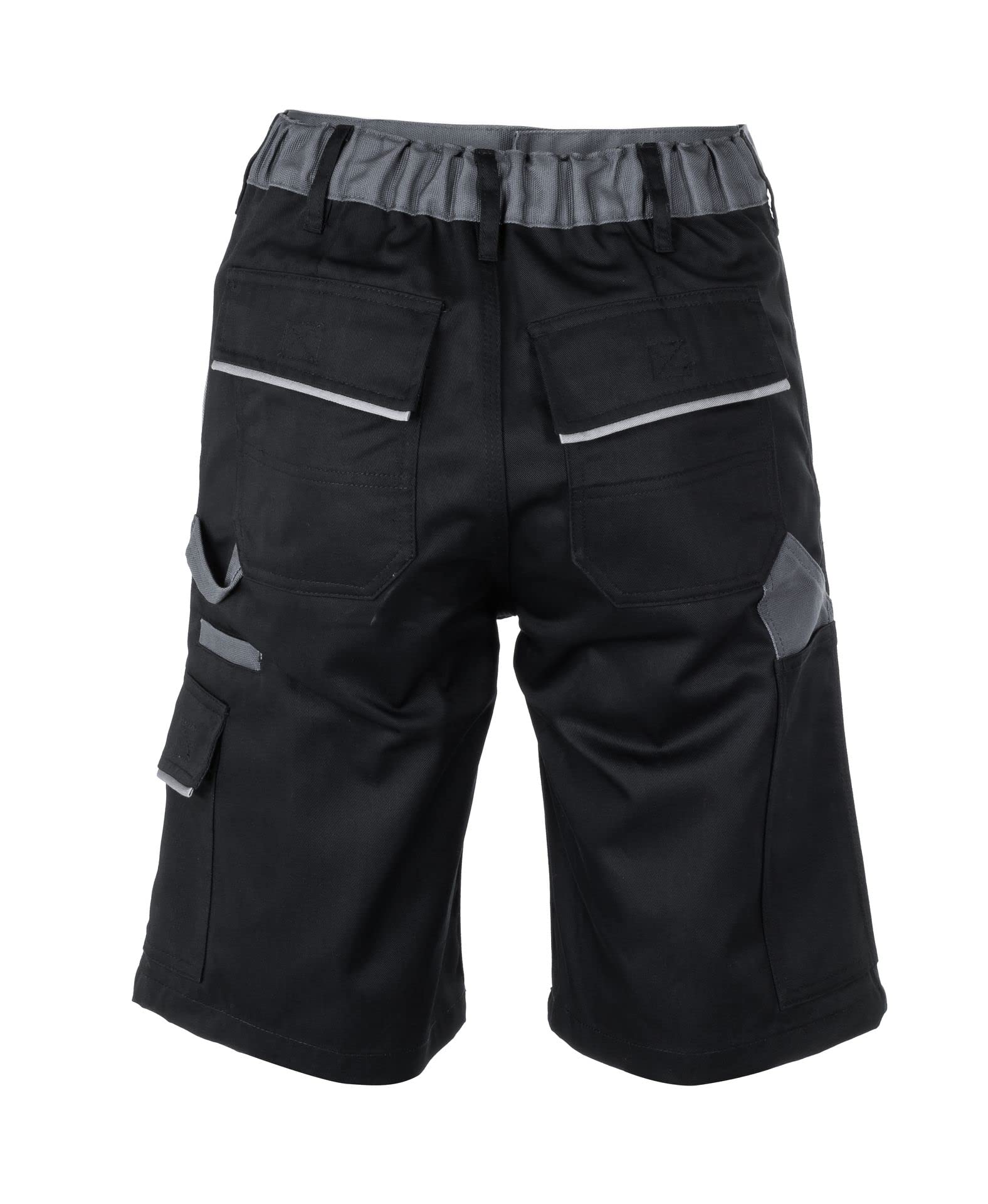 Planam Unisex Shorts Highline Größe M in Schiefer/schwarz/rot