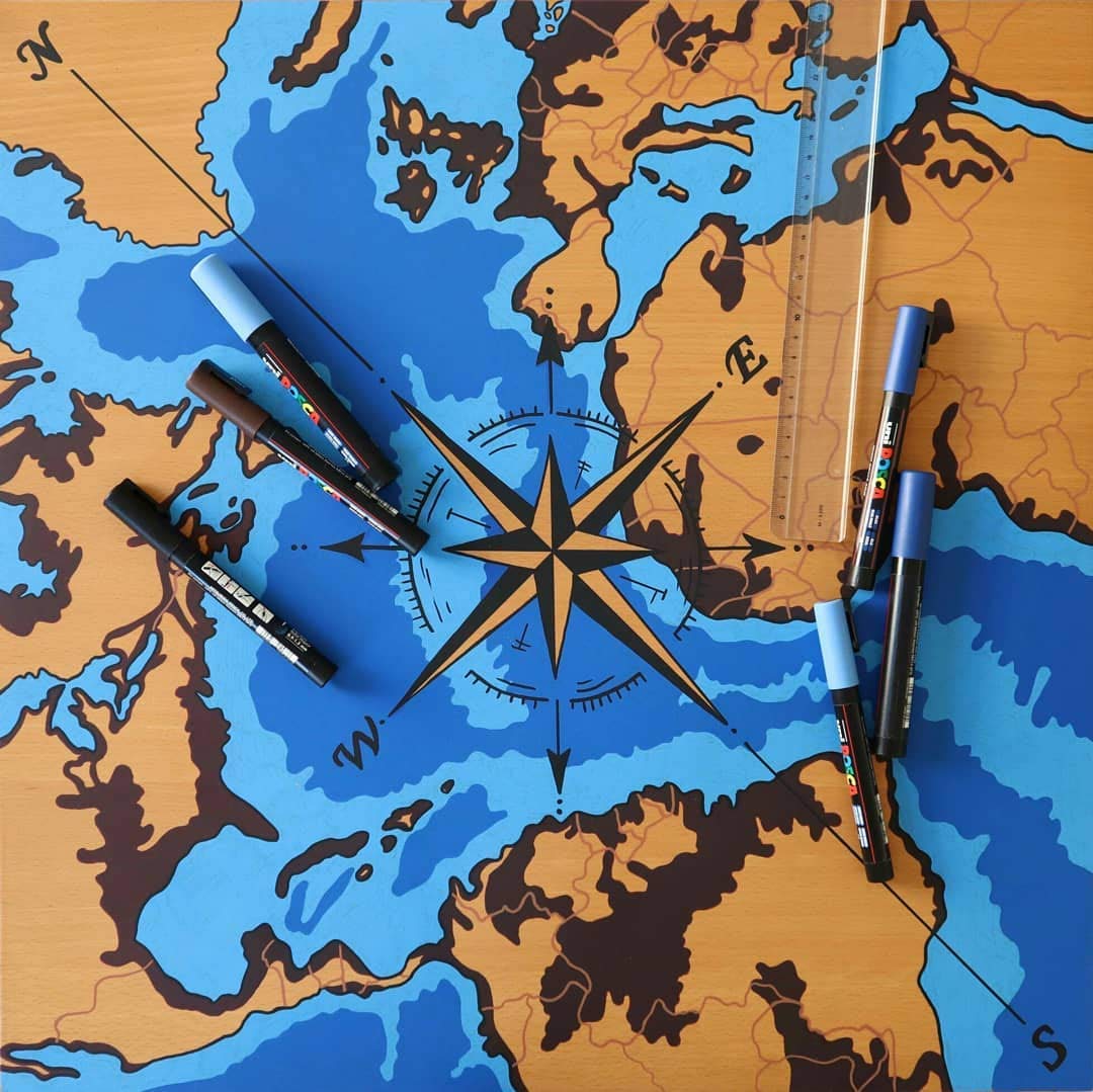 Posca - Uniposca Set Completo con 10 Pennarelli Punta Extra-Fine, 0.7 mm - Pennarelli Acrilici Uni Posca, Ideali come Colori per Bambini e Artisti, Lavoretti Creativi, Colori Tessuto e Altre Superfici