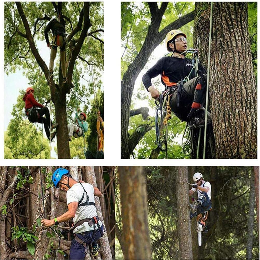 Garvee Set ramponi regolabili in acciaio per arrampicata su alberi - Portata 150kg - Due denti verticali - Perfetti per caccia, potatura, raccolta frutta e lavori su alberi e pali - Modello: due denti