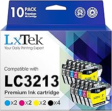 LxTek LC3213 LC3211 Kompatibel Druckerpatronen für Brother LC3211 für Brother MFC-J497DW Druckerpatronen DCP-J572DW MFC-J491DW MFC-J890DW MFC-J895DW DCP-J772DW(Schwarz Cyan Magenta Gelb, 10er-Pack)