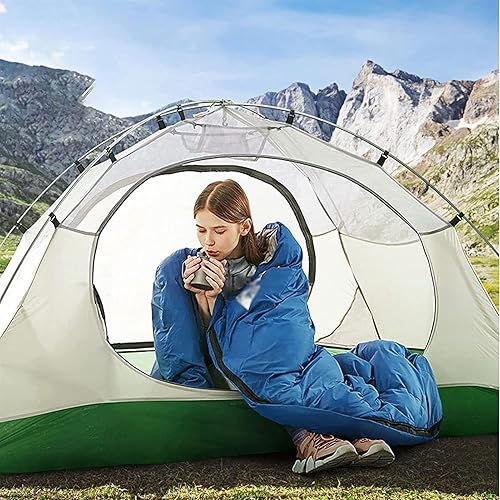 Miniatura 3 de Saco de dormir para acampar al aire libre, saco de dormir grueso a prueba de frío para adultos al aire libre, cálido saco de dormir para acampar en