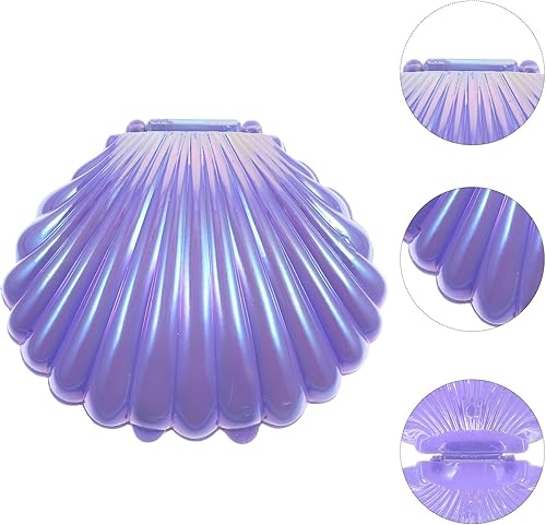 Miniatura 3 de Gadpiparty Cajas de dulces de conchas marinas, recipientes para recuerdos de fiesta, soportes de plástico para golosinas de almejas, caja de